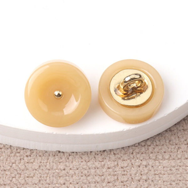 11mm Round Resin Shank Buttons for Women's Cheongsam Shirts Hanfu 20pcs