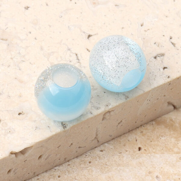 12mm 10-Color Resin Beads with Pearl Luster for Handmade DIY Jewelry 50 Pack - Image 6