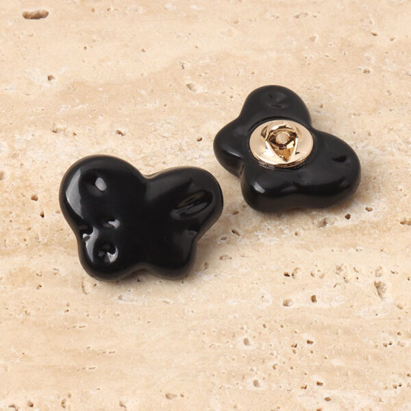 13mm/18mm Resin Butterfly Sewing Buttons with Metal Shanks for Shirts 10pcs - Image 4