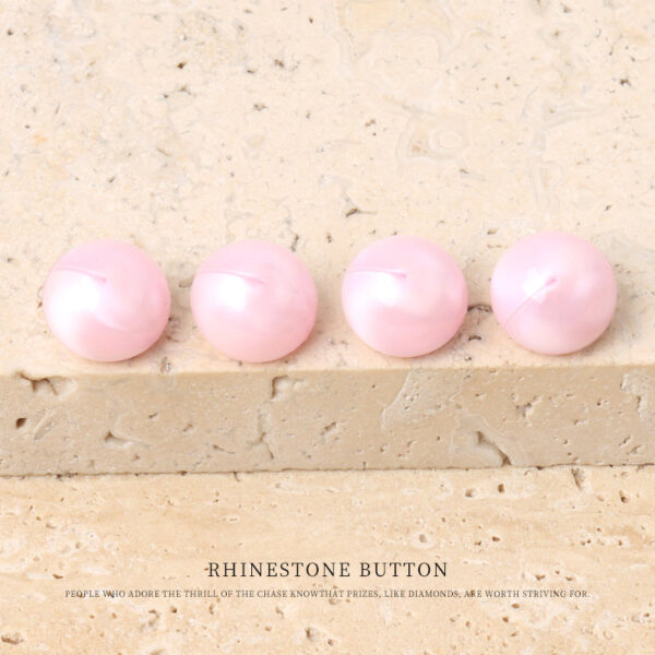 11mm Colorful Round Mushroom Acrylic Button with Metal Shank 28 Pack - Image 7