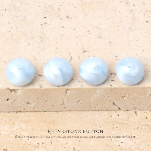 11mm Colorful Round Mushroom Acrylic Button with Metal Shank 28 Pack - Image 4