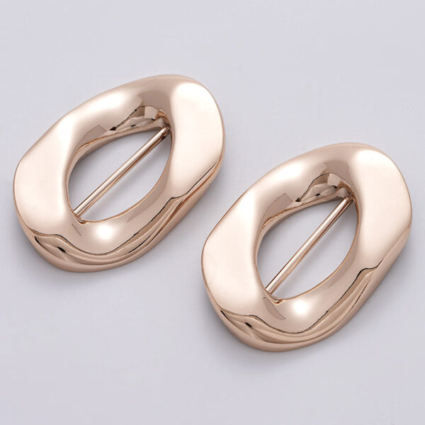 Irregular Shaped Decorative Buckle for Coats and Swimsuits 2PCS - Image 4