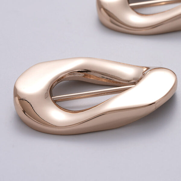 Irregular Shaped Decorative Buckle for Coats and Swimsuits 2PCS - Image 3