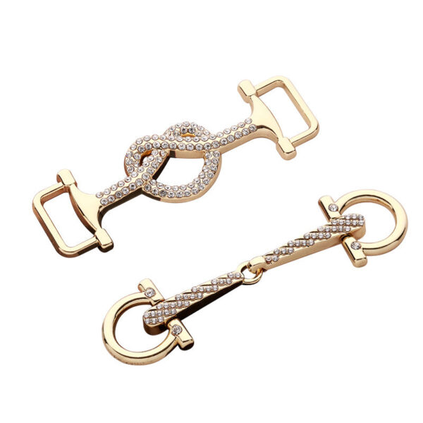 Women's Slim Belt Pair Buckle with Fashionable Heart Decorative Buckle 2pcs