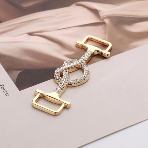 Women's Slim Belt Pair Buckle with Fashionable Heart Decorative Buckle 2pcs