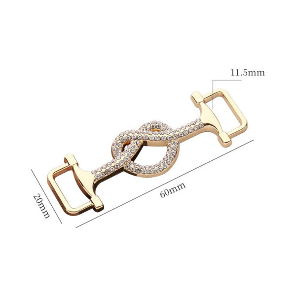 Women's Slim Belt Pair Buckle with Fashionable Heart Decorative Buckle 2pcs