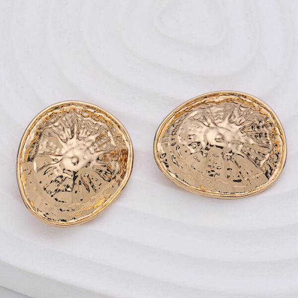 22mm Rose Gold Convex Clam Shell-Shaped Metal Button 10pcs - Image 3