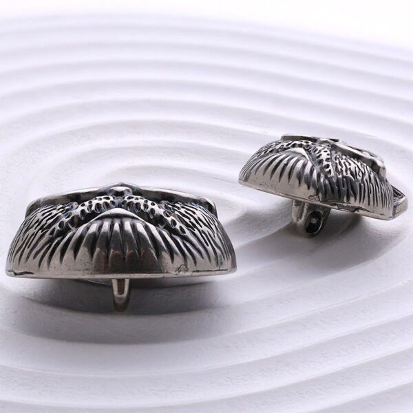 Cartoon Glasses Cat Head-Shaped Metal Decorative Button 10pcs - Image 4