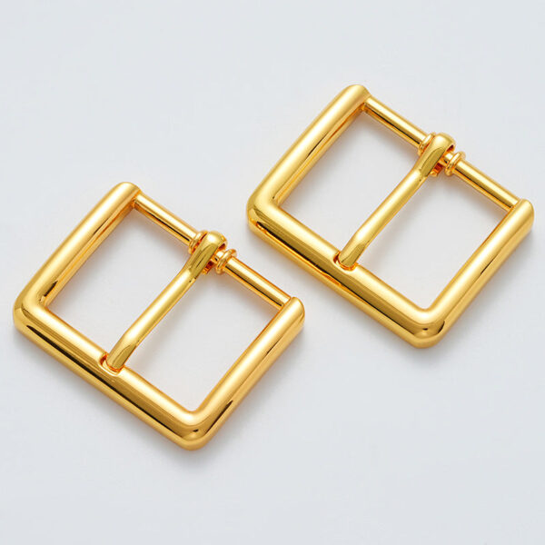 30mm Fashion Gold Metal Waist Pin Buckle 2pcs - Image 3