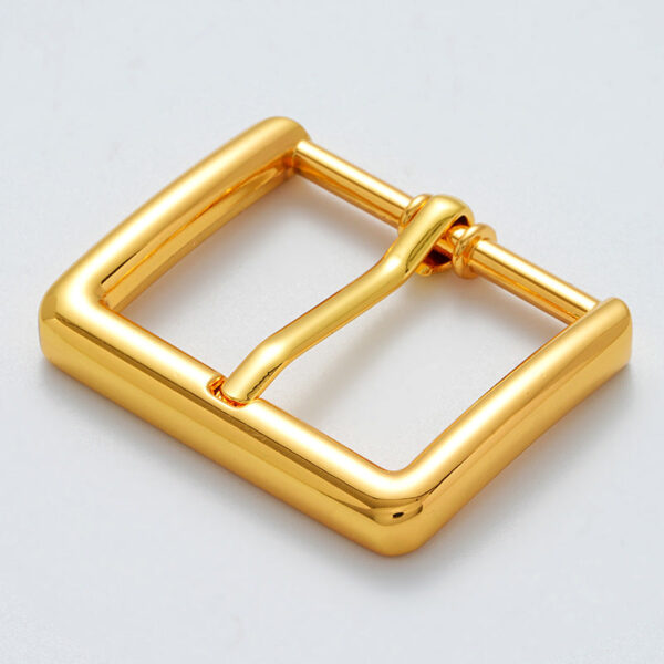30mm Fashion Gold Metal Waist Pin Buckle 2pcs - Image 2