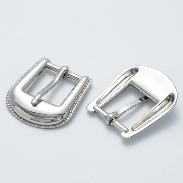 Korean Style Shiny Silver Coat Suit Waist Belt Pin Buckle - Image 2