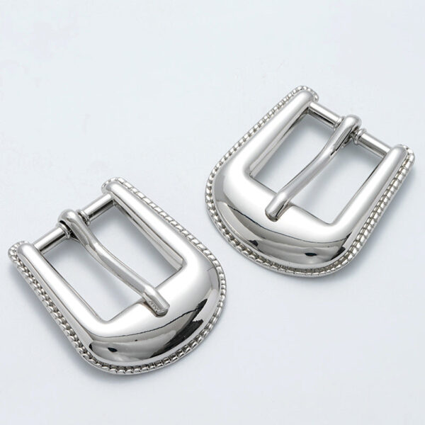 Korean Style Shiny Silver Coat Suit Waist Belt Pin Buckle - Image 4