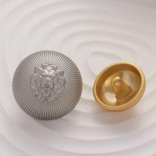 Lion Head Mushroom Vintage Metal Button with Handle 6 Pack - Image 4