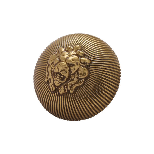 Lion Head Mushroom Vintage Metal Button with Handle 6 Pack - Image 2
