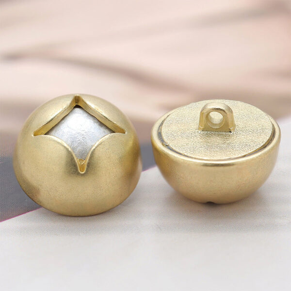 16mm Bud Mushroom-Shaped Metal Decorative Button with Handle 10pcs - Image 3