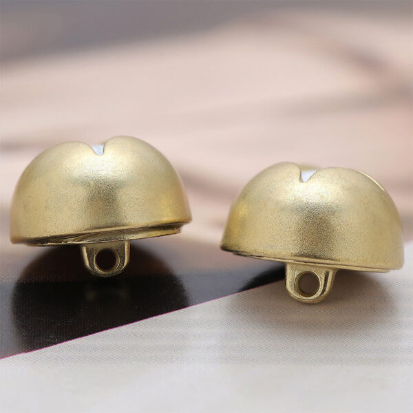 16mm Bud Mushroom-Shaped Metal Decorative Button with Handle 10pcs - Image 4