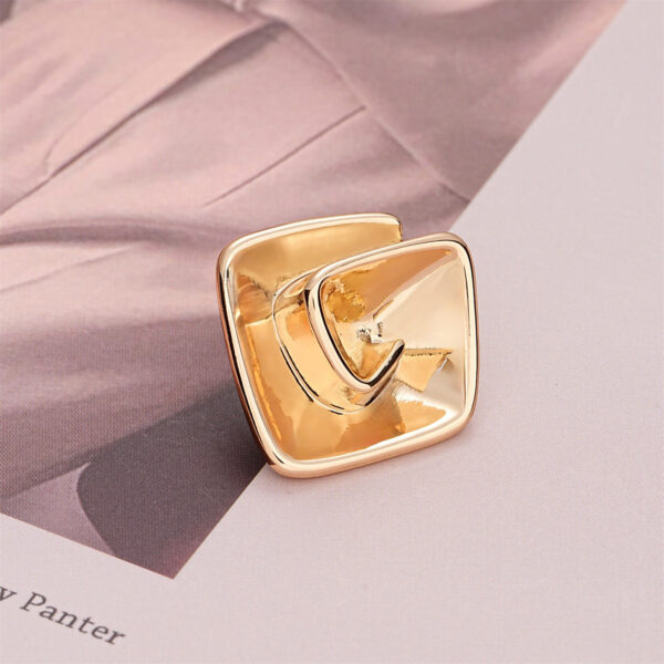 Simple Geometric Spiral Fashion Sewing Metal Button 6pcs - Image 4
