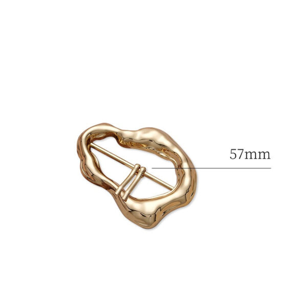 Irregular Rectangular Metal Alloy Adjustment Buckle 3pcs - Image 8