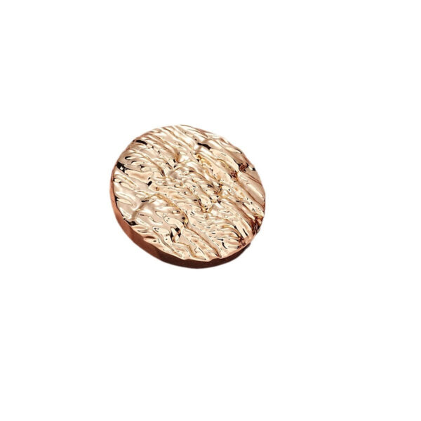 Retro Vertical and Horizontal Striped Texture Round Metal Button 10pcs - Image 5