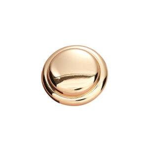 Hollow-Backed Golden Silver Round Hat-Shaped Metal Button 5pcs