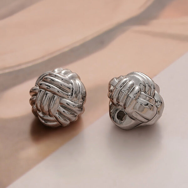 10MM Vintage Chinese Style Knot and Yarn Metal Button 12PCS - Image 3