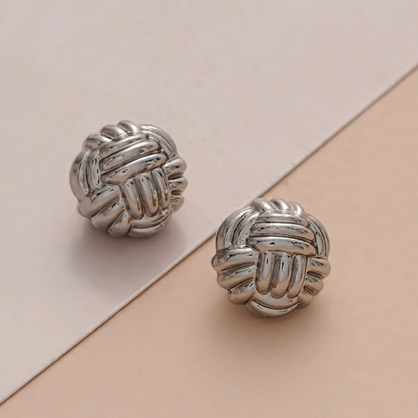10MM Vintage Chinese Style Knot and Yarn Metal Button 12PCS - Image 4