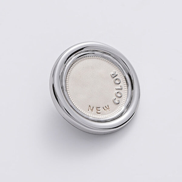 Simple Two-Tone Round Metal Sewing Button with Handle 5PCS - Image 5