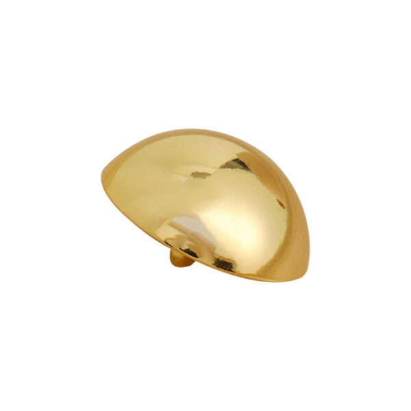 12-20mm Glossy Golden High-Foot Mushroom Metal Button 10pcs - Image 3