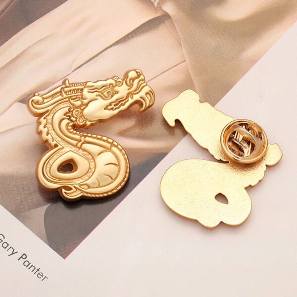 Chinese Trend Dragon Year Zodiac Brooch 6pcs - Image 3