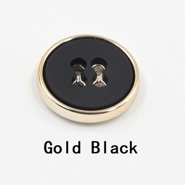 12.5-30mm Round Four-Hole Black White Plastic Buttons Gun Edge 100pcs - Image 6