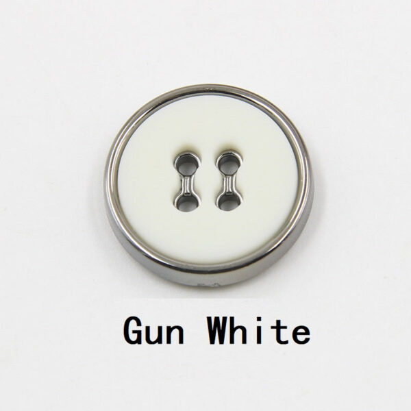 12.5-30mm Round Four-Hole Black White Plastic Buttons Gun Edge 100pcs - Image 8
