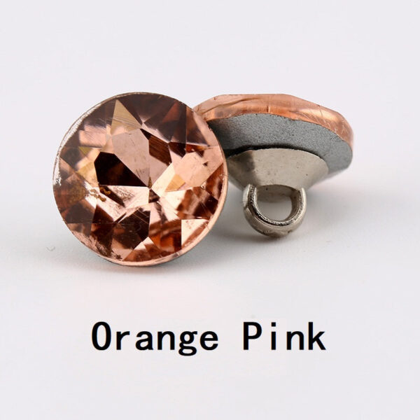 10-12mm Crystal Clear Glass Buttons Multi-Faceted 10pcs - Image 5