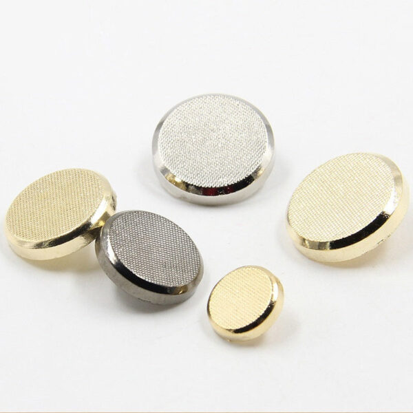 12-28mm Gold Silver Gunmetal Metal Coat Buttons 75 Pack - Image 3