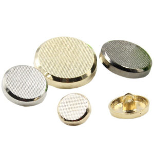 12-28mm Gold Silver Gunmetal Metal Coat Buttons 75 Pack