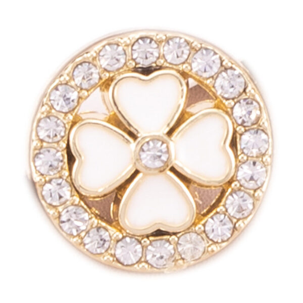 11-13mm Golden Metal Rhinestone Shirt Buttons 70 Pack - Image 4