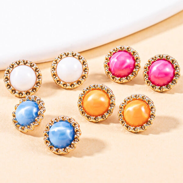 18L Metal Shiny Acrylic Colorful Shirt Shank Buttons 90 Pack - Image 5