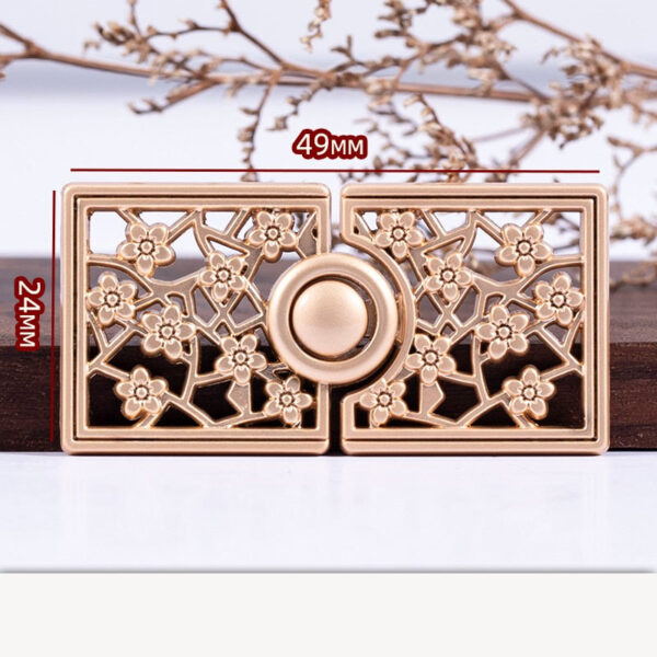 Chinese Plum Blossom Metal Buckle Buttons Brooch 10pcs - Image 7