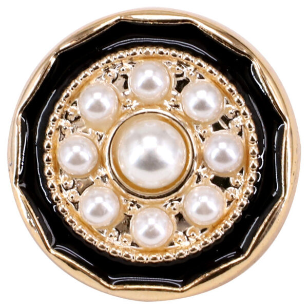 Round Electroplated Plastic Decorative Shank Buttons 60 Pack(12 Styles) - Image 3
