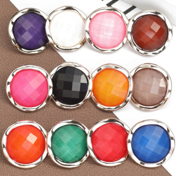 18-25mm Colorful Round Resin Buttons for Pajamas 60pcs