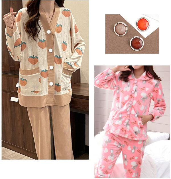 18-25mm Colorful Round Resin Buttons for Pajamas 60pcs - Image 4