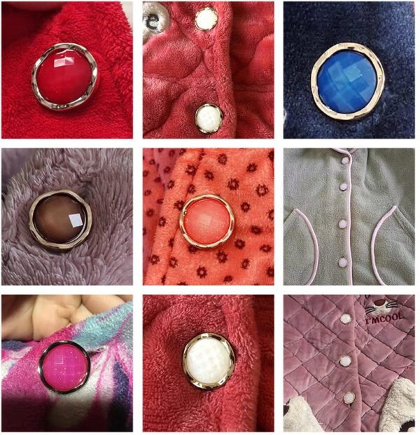 18-25mm Colorful Round Resin Buttons for Pajamas 60pcs - Image 5