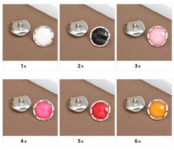 18-25mm Colorful Round Resin Buttons for Pajamas 60pcs - Image 3