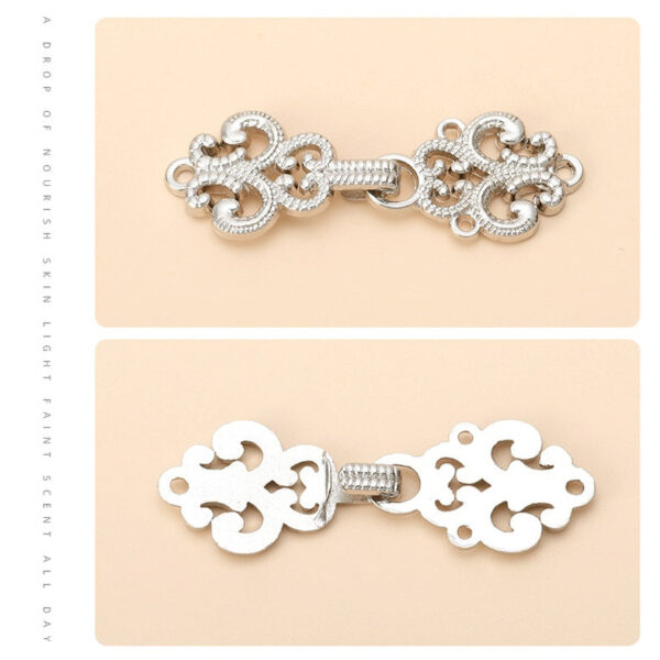 Chinese Style Hanfu Cheongsam Metal Lock Buttons 24 Pack - Image 5