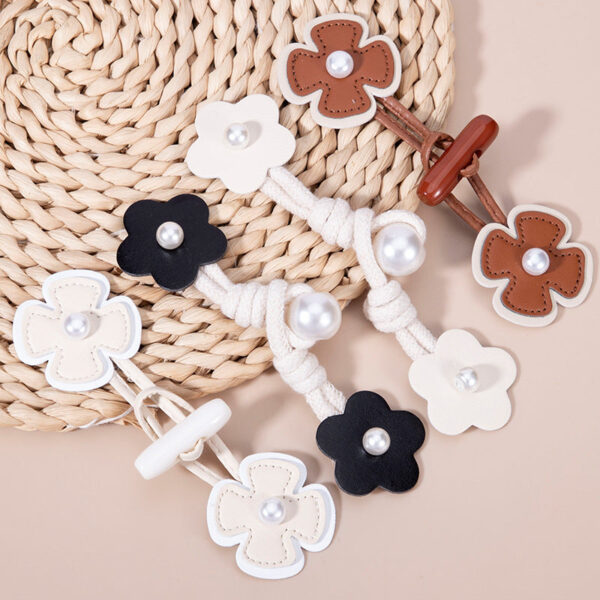 Resin Horn Toggle Retro Heart-Shaped Genuine Leather Button 12 Pack - Image 5