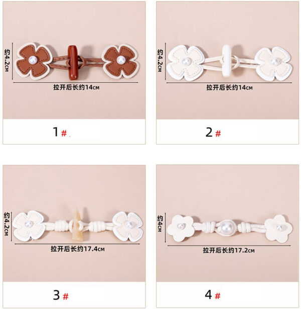 Resin Horn Toggle Retro Heart-Shaped Genuine Leather Button 12 Pack - Image 7