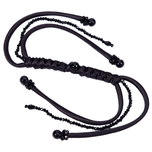40cm Long Snake Knot Crystal Braid Frog Chinese Knot Button 4pcs - Image 3