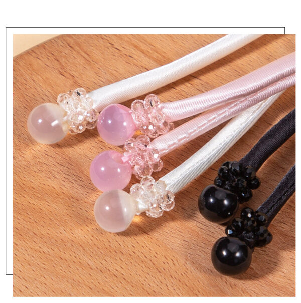 39cm Long-Tailed Pipa Crystal Whip Chinese Knot Button 4pcs - Image 4