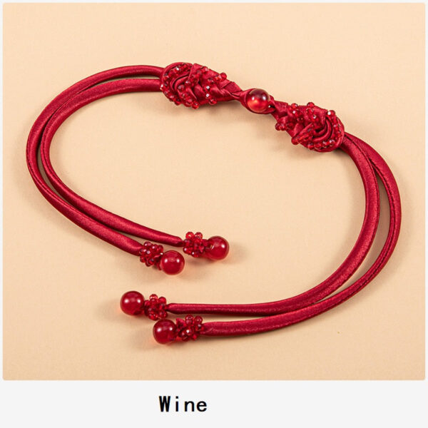 39cm Long-Tailed Pipa Crystal Whip Chinese Knot Button 4pcs - Image 12