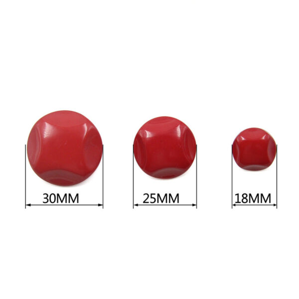 18-30mm 20 Colorful Round Resin Shank Buttons 100 Pack - Image 2