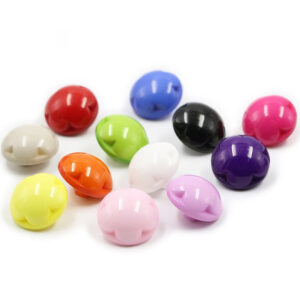 12 Candy-Colored Children's Flower Resin Buttons 60 Pack 